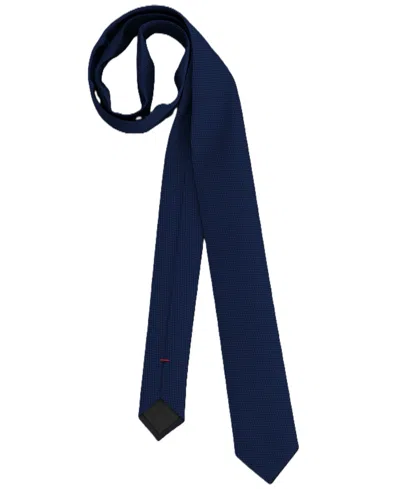 Hugo Boss Men's Silk Print Slim Tie In Blue
