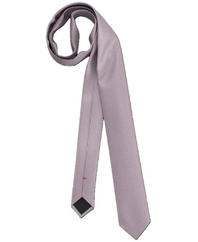 Hugo Boss Men's Silk Print Slim Tie In Purple