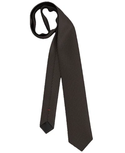 Hugo Boss Men's Silk Skinny Tie In Brown