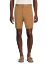 HUGO BOSS MEN'S SLICE SLIM FIT FLAT FRONT CHINO SHORTS