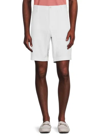 Hugo Boss Men's Slice Slim Fit Flat Front Shorts In White