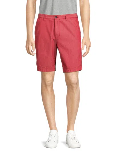 Hugo Boss Men's Slice Solid Shorts In Red
