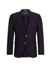 HUGO BOSS MEN'S SLIM-FIT JACKET IN WOOL TWILL