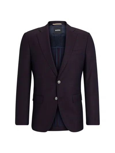 HUGO BOSS MEN'S SLIM-FIT JACKET IN WOOL TWILL