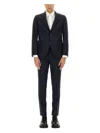 Hugo Boss Boss Huge Windowpane Check Suit In Blue