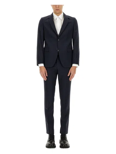 HUGO BOSS MEN'S SLIM FIT PINSTRIPE SUIT