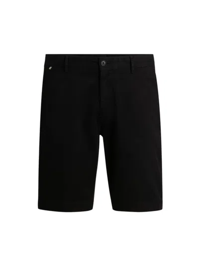 HUGO BOSS MEN'S SLIM FIT SHORTS IN STRETCH COTTON TWILL