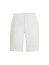 Hugo Boss Men's Slim-fit Shorts In White
