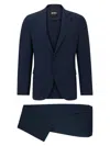 HUGO BOSS MEN'S SLIM-FIT SUIT IN MICRO-PATTERNED PERFORMANCE-STRETCH CLOTH