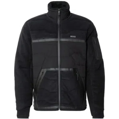 Hugo Boss Men's Snoozy Fleece Puffer Coat, Black
