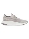 Hugo Boss Boss Sock Fabric Low-top Sneakers In Grey