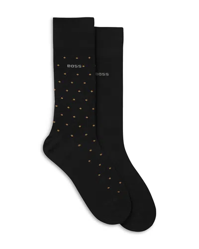 Hugo Boss Men's Socks, Set Of 2 In Black