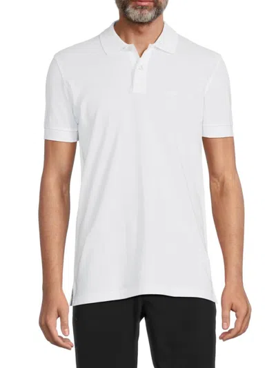 Hugo Boss Men's Solid Short Sleeve Polo In White
