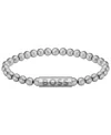 Hugo Boss Men's Sphere Stainless Steel Bracelet In Silver-tone