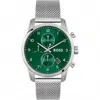 Hugo Boss Silver Stainless Steel Watch In Multi