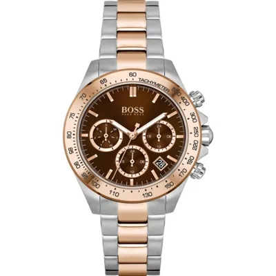 Hugo Boss Men's Stainless Steel Watch In Bicolor