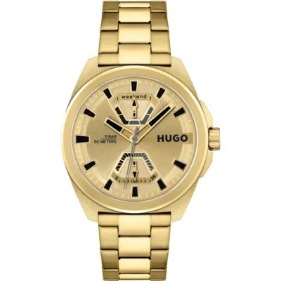 Hugo Boss Men's Stainless Steel Watch In Gold