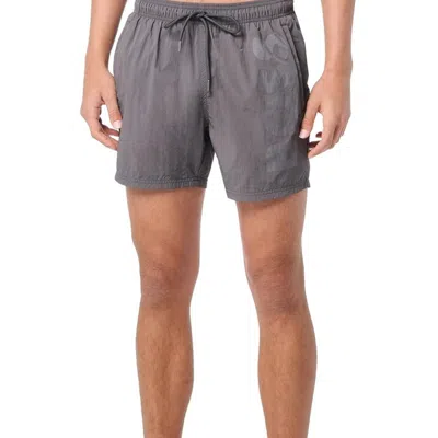 Hugo Boss Men's Standard Octopus Swim Trunks, Magnet Grey