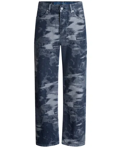 Hugo Boss Men's Straight Fit Carpenter Jeans In Blue