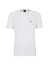 Hugo Boss Men's Stretch-cotton Regular-fit T-shirt In White
