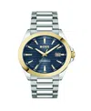 Hugo Boss Men's Strike Giftset Quartz Basic Calendar Stainless Steel Watch, 41mm In Metallic