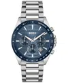 Hugo Boss Strike Chronograph, 41mm In Silver-tone