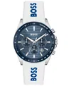 Hugo Boss Strike Chronograph, 41mm In White