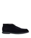 Hugo Boss Men's Suede Low Cut Boots In Black