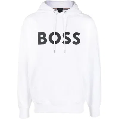 Hugo Boss Boss Man Sweatshirt White Size L Cotton