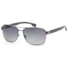 Hugo Boss Boss 62mm Oversize Polarized Navigator Sunglasses In Gray