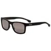 Hugo Boss Men's 55mm Matte Black Sunglasses Boss1569-s-003-t4 In Black