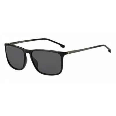 Hugo Boss Men's Sunglasses  Boss-1182-s-it-807-ir  57 Mm Gbby2 In Black