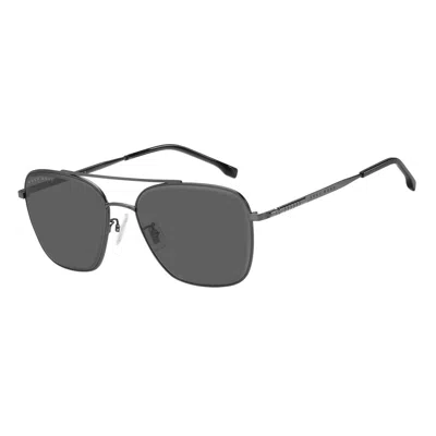 Hugo Boss Men's Sunglasses  Boss-1345-f-sk-v81-ir  60 Mm Gbby2 In Gray