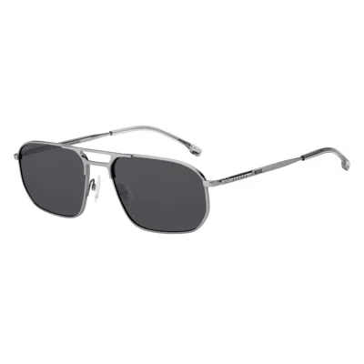 Hugo Boss Men's Sunglasses  Boss-1446-s-r81  59 Mm Gbby2 In Metallic