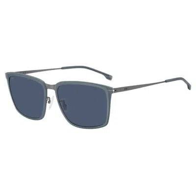 Hugo Boss Men's Sunglasses  Boss-1465-f-s-r80  59 Mm Gbby2 In Blue