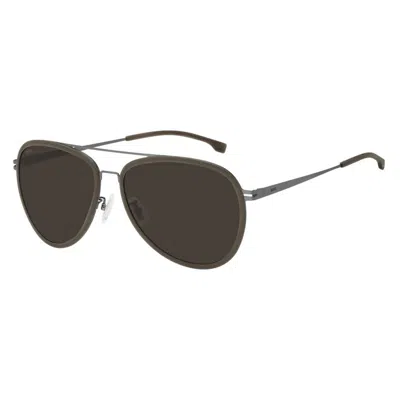 Hugo Boss Men's Sunglasses  Boss-1466-f-sk-r80  61 Mm Gbby2 In Metallic