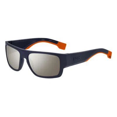 Hugo Boss Men's Sunglasses  Boss-1498-s-lox Gbby2 In Gray