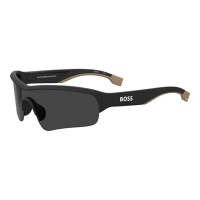 Hugo Boss Men's Sunglasses  Boss 1607_s Gbby2 In Black