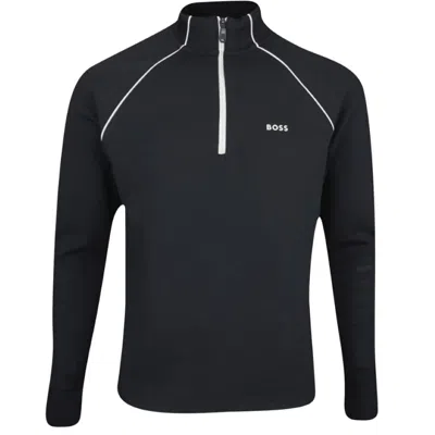 Hugo Boss Men's Sweat Half-zip Sweatshirt, Black