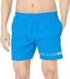 Hugo Boss Dolphin Logo-print Swim Shorts In Blue