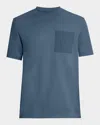 Hugo Boss T-shirt With Tonal Trims In Blue
