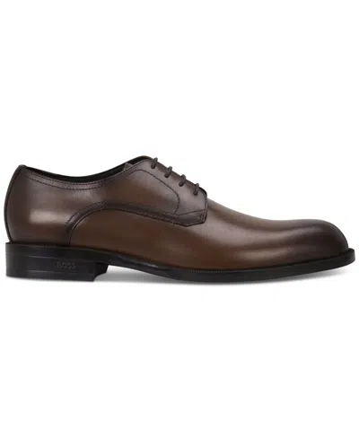 Hugo Boss Boss By  Men's Tayil Derby Dress Shoes In Dark Blue