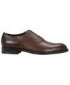 Hugo Boss Tayil Smooth Leather Oxford Shoes Dark Brown In Brown