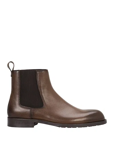 Hugo Boss Men's Tayil Leather Chelsea Boots In Brown