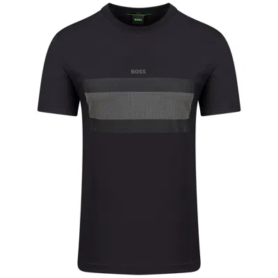 Hugo Boss Men's Tee 3 Graphic Logo T-shirt, Black