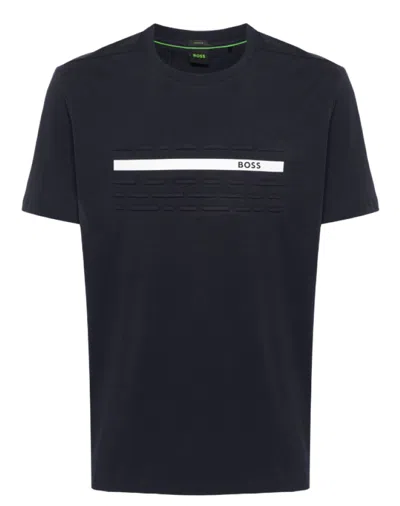 Hugo Boss Logo-print T-shirt In Black