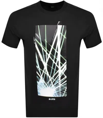Hugo Boss Men's Tee 6 Short Sleeve Graphic T-shirt, Black