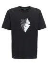 Hugo Boss Stretch-cotton T-shirt With Printed And Embroidered Artwork In Black