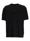 Hugo Boss Men's Tee Mirror 1 Crewneck T-shirt, Black In Black
