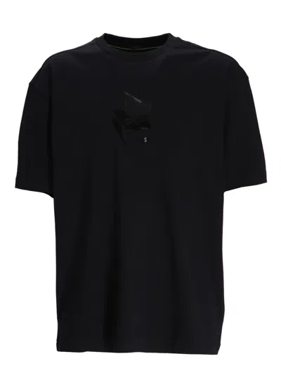Hugo Boss Men's Tee Mirror 1 Crewneck T-shirt, Black